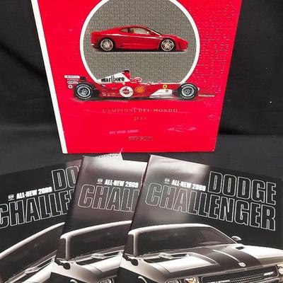 FERRARI AND DODGE CHALLENGER BROCHURES 