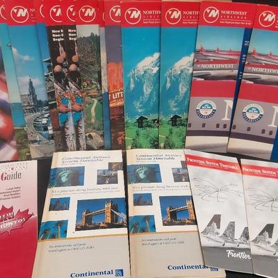 COLLECTIBLE AIRLINE TIME TABLES FROM THE 1990s