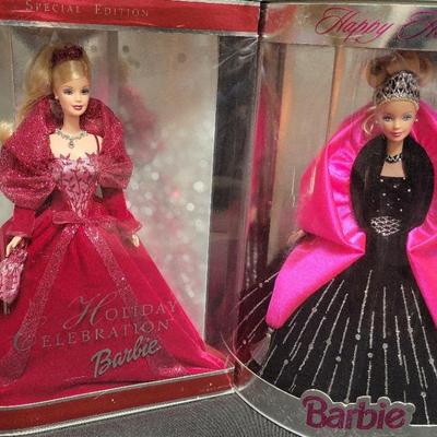TWO NEW HOLIDAY BARBIES 1998 AND 2002