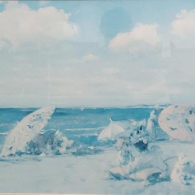 AT THE SEASIDE PAINTING BY CHERRY 