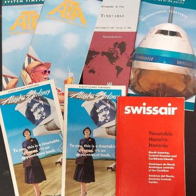 COLLECTIBLE AIRLINES TIME TABLES FROM THE 1990s