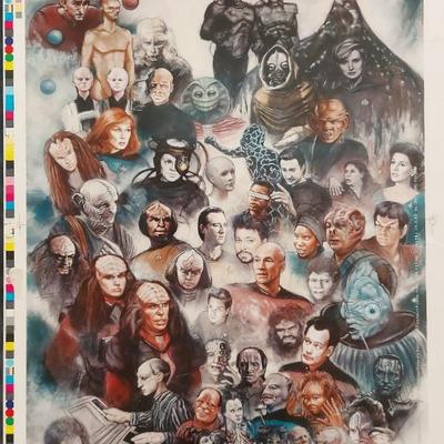 FRAMED "STAR TREK THE NEXT GENERATION" TRIBUTE