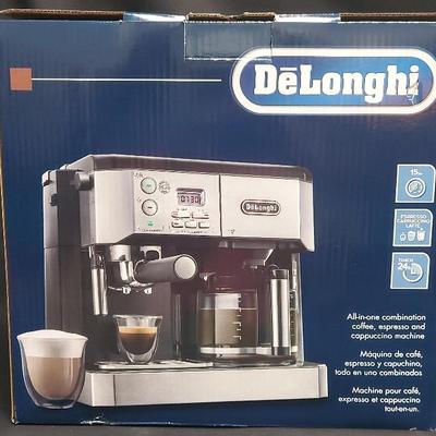 LIGHTLY USED DĒLONGHI ALL-IN-ONE COFFEE, ESPRESSO, CAPPUCCINO MACHINE