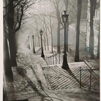 "LES ESCALIERS DE MONTMARTRE" POSTER BY BRASSAI