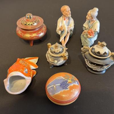 Sale Photo Thumbnail #25: Hand Painted dishes and Sculptures