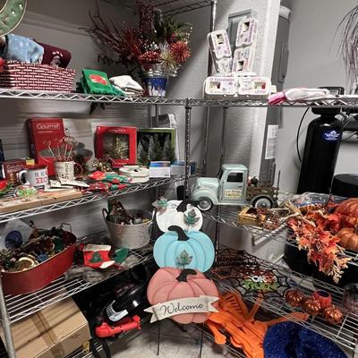 Assorted holiday decor