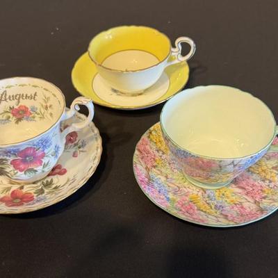 Sale Photo Thumbnail #1: Large selection of china and porcelain teacups
