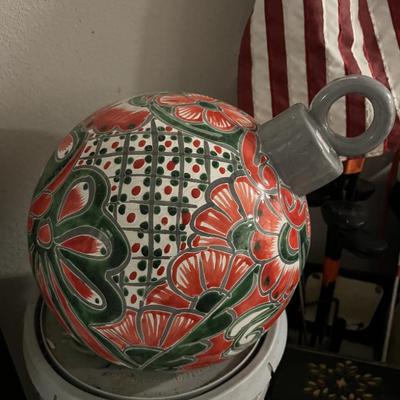 Large ceramic Christmas ornament