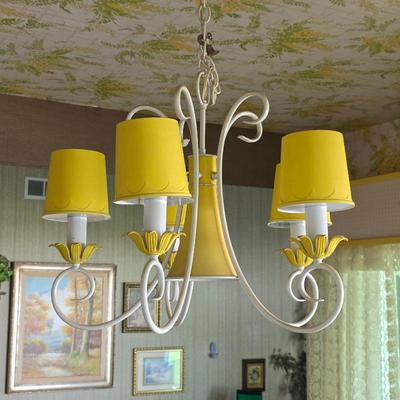 Mid century vintage chandelier dining room lamp
