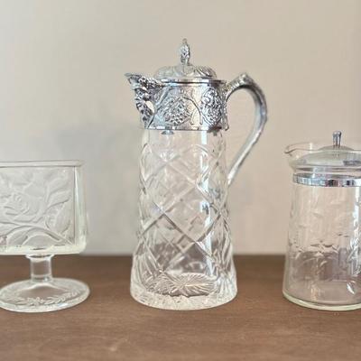 Sale Photo Thumbnail #84: English Bacchus Head Claret Jug