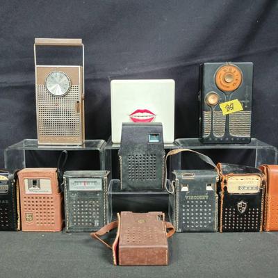 11pc Retro Radio Collection W/ Rare Kitsch "Blabbermouth" & More