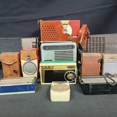 Admiral Model 7M18 7 Transistor Radio W/ Zenith Royal 59 And More 