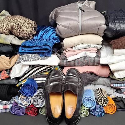 Assorted Men's Clothes, Women's Clothes, and More 