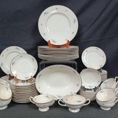 64pc Syracuse China "Celeste" Dishware Set