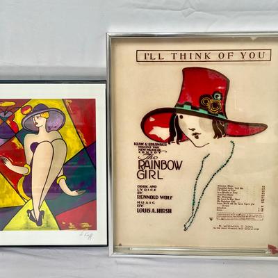 Signed Artwork By LeKinff With Certificate Of Authenticity & “The Rainbow Girl” 