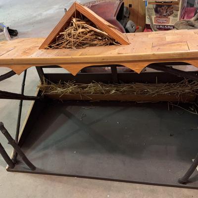 Large Wooden Manger