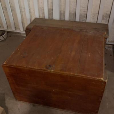 Wooden Box With Tools