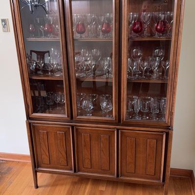 Mid-Century Modern China Hutch (shippable) 