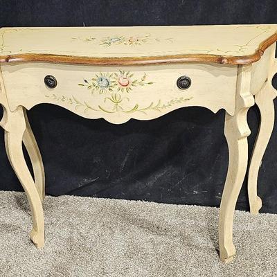 Floral Theme 1-Drawer Console Table