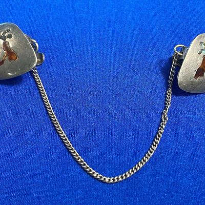 .925 Sterling Silver Mexican 2 Clip Fastener 