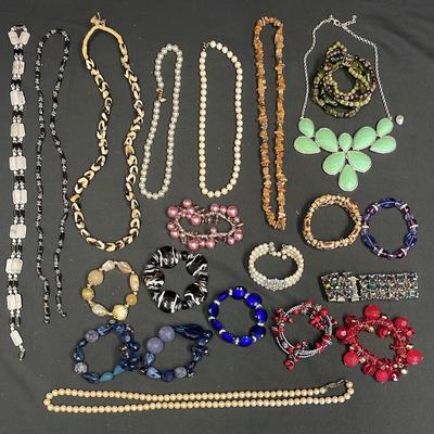 Costume Stone Bracelets & Necklaces #19