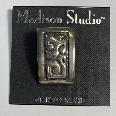 .925 Sterling Silver Madison Studio, Abstract Charm (No Stamp)