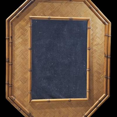Bamboo Rattan MCM Wall Mirror