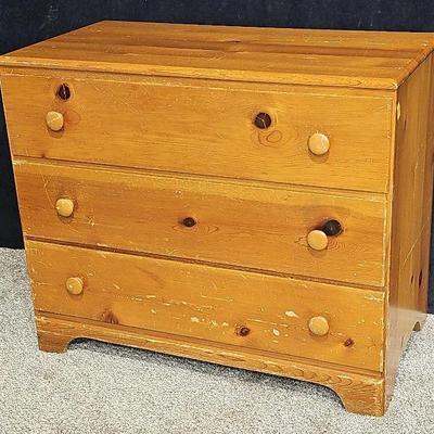 Wooden 3-Drawer Chest Of Drawers 