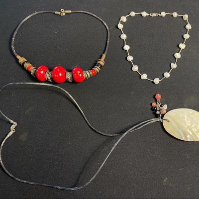 .925 Sterling Silver Clasp  Vintage Necklaces (3)