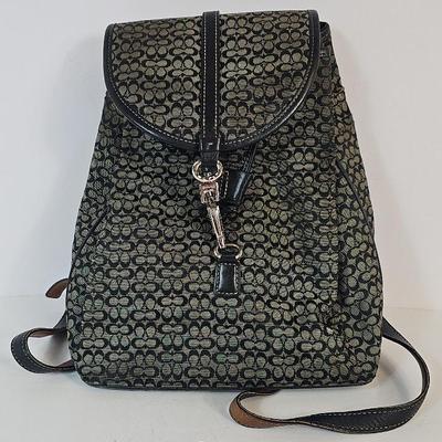 Coach 'Legacy Signature C' Canvas Backpack Purse