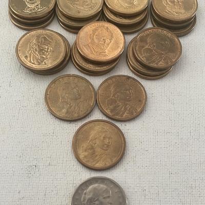 $25 Roll Of Mixed $1 Coins