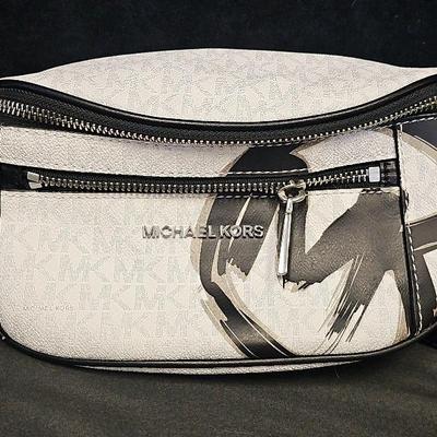 Michael Kors 'Brushstroke Logo' Belt Bag