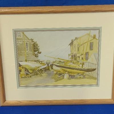 Boat Theme Watercolor By D. Orans 