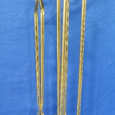 Vintage Brass Fireplace Set (5)
