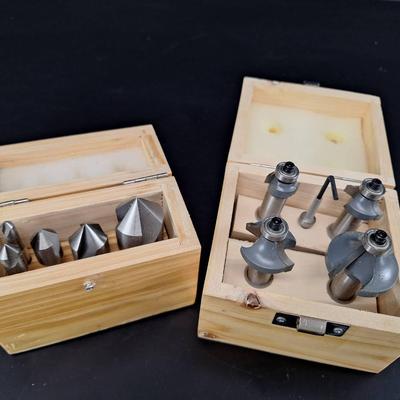 4 MICS Woodworking Router Bits - 5 Countersink 5 Pieces Set