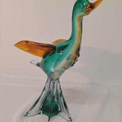 Hand Made Genuine Venetian Glass Duck Made in Italy
