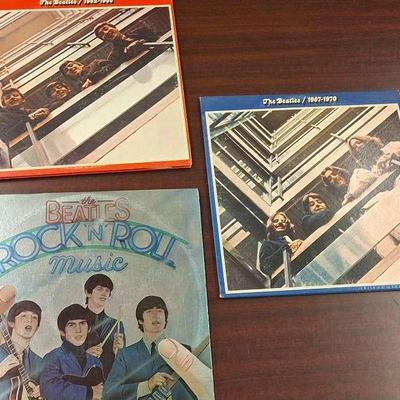 3 Vintage Beatles 33 RPM's - Rock "N" Roll Music - The Beatles 1962-1966 - The Beatles 1967 - 1970