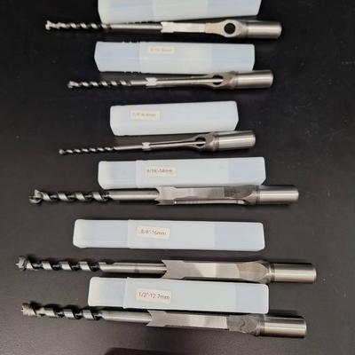 6 Mortising Chisels - 3/8 - 9/16 -5/8 1/2 5/16 1/4 " - Morse Topper MT2-JT33