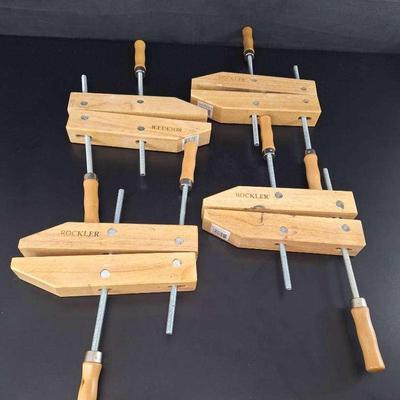 4 Rockler 12" Handscrew Clamps