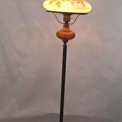 Vintage Hand Painted Floor Lamp - Not Shippable 