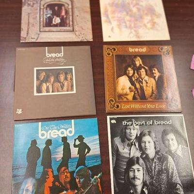 Vintage 33 RPM Albums - Bread - Manna - The Best of Bread - Lost Without Your Love - Guitar Man 
