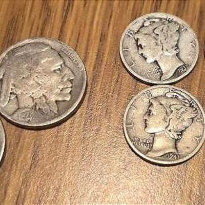 Buffalo Nickels & Mercury Dimes 