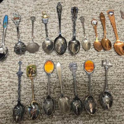 Copper And Silver Plated Spoons 