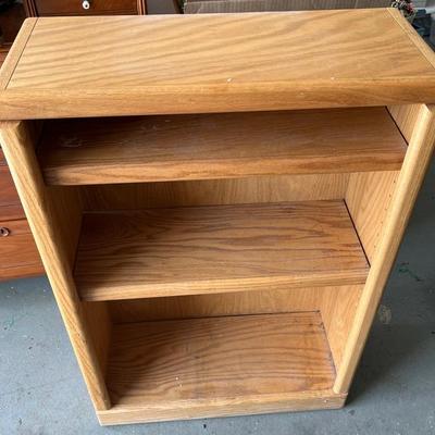 Sturdy 3-shelf Oak Cabinet
