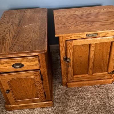 Set of Two Wooden Cabinets
