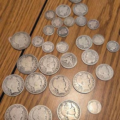 Antique Barber Coins 