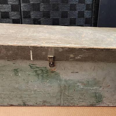 34' Heavy Duty Vintage Wooden Toolbox