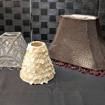 3 Beaded Lampshades