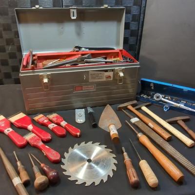Craftsman Toolbox Full Of Handy Wood working tools, Screwdrivers, Pliers, Wrenches, & More 