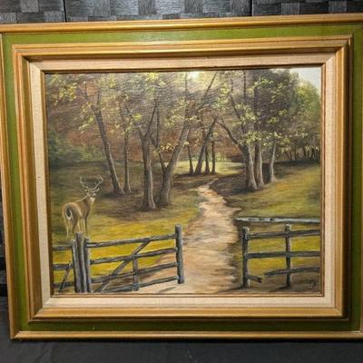 Original Oil (?) Painting Signed "MJB" (32"x28")